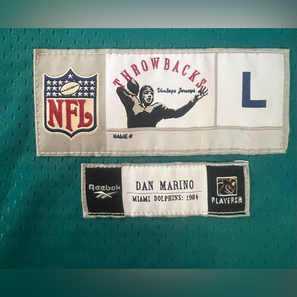 Reebok | NFL Throwbacks Dan Marino 13 football Jersey. Size: L - Picture 7 of 16
